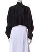 LAPOINTE Turtleneck Long Sleeve Crop Top