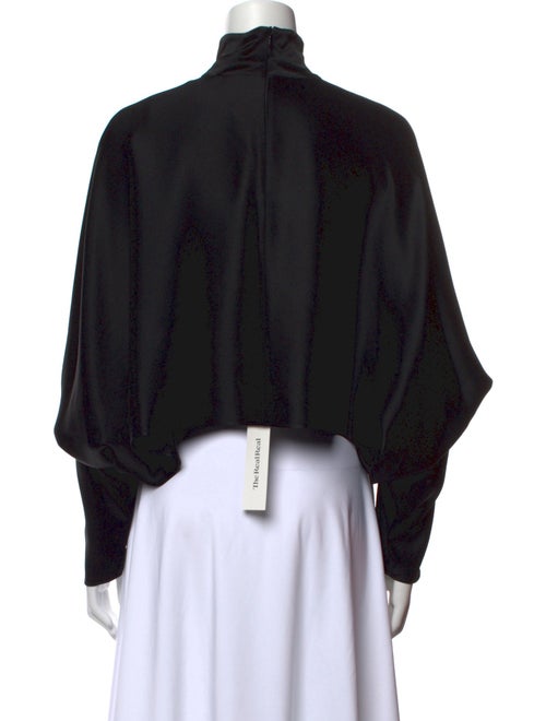 LAPOINTE Turtleneck Long Sleeve Crop Top