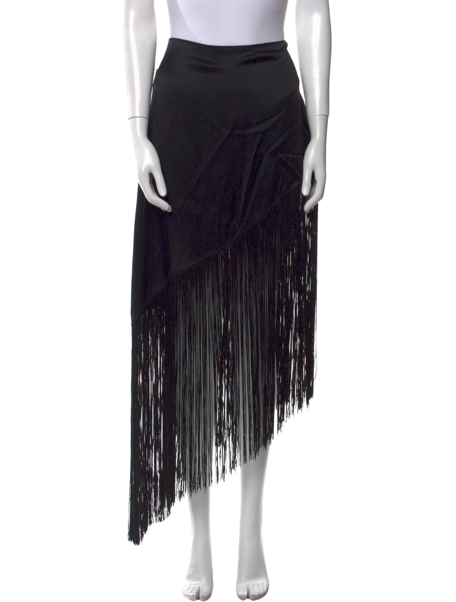 LAPOINTE Fringe Trim Accent Long Skirt w/ Tags