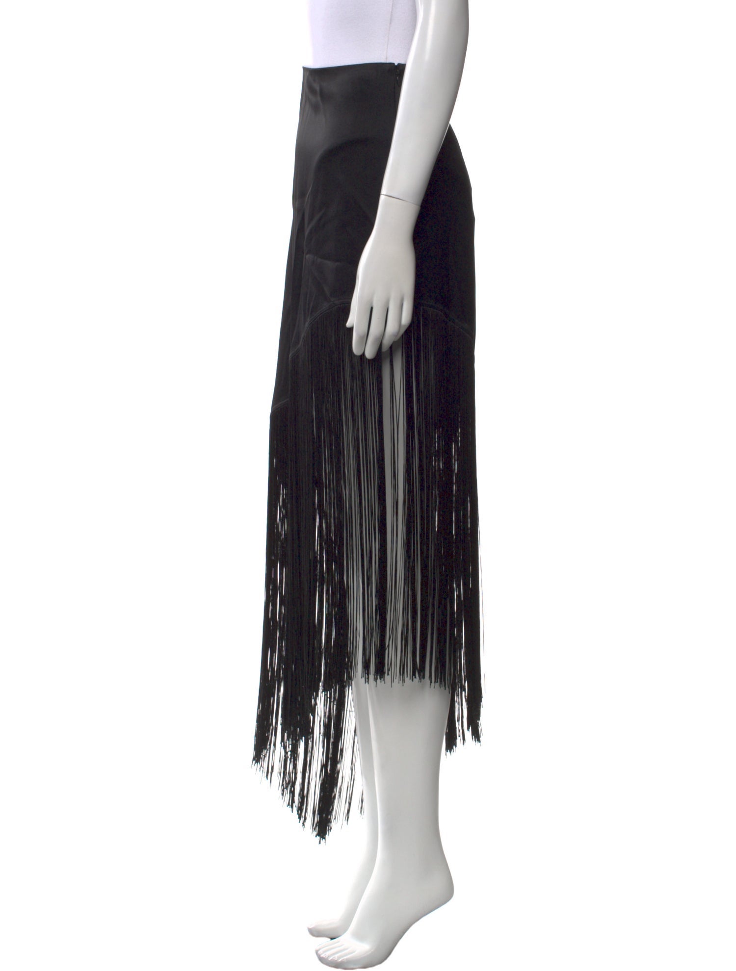 LAPOINTE Fringe Trim Accent Long Skirt w/ Tags