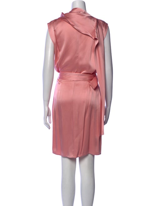 LAPOINTE Mock Neck Knee-Length Dress