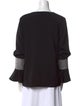 LAPOINTE V-Neck Long Sleeve Top
