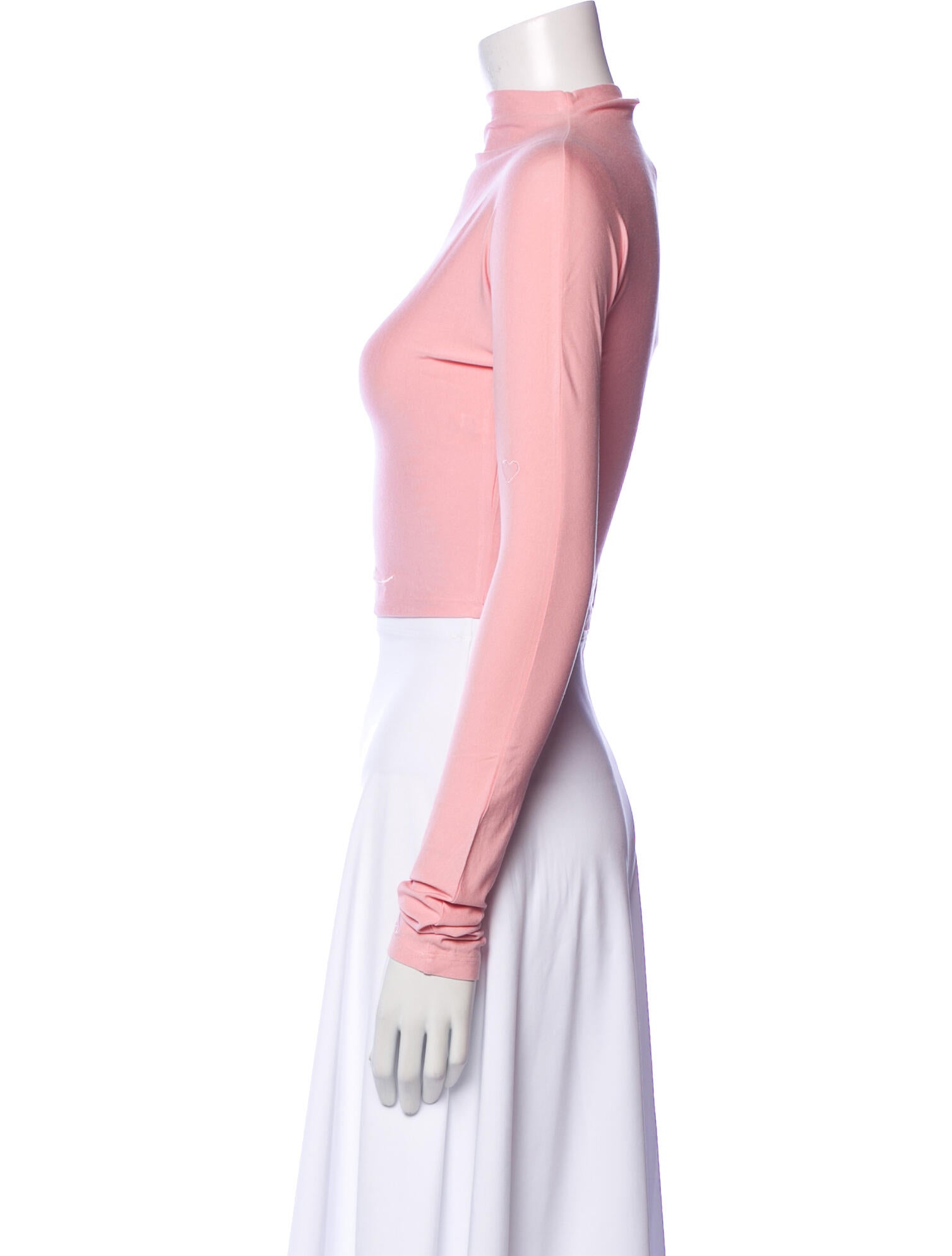 LAPOINTE Mock Neck Long Sleeve Crop Top w/ Tags