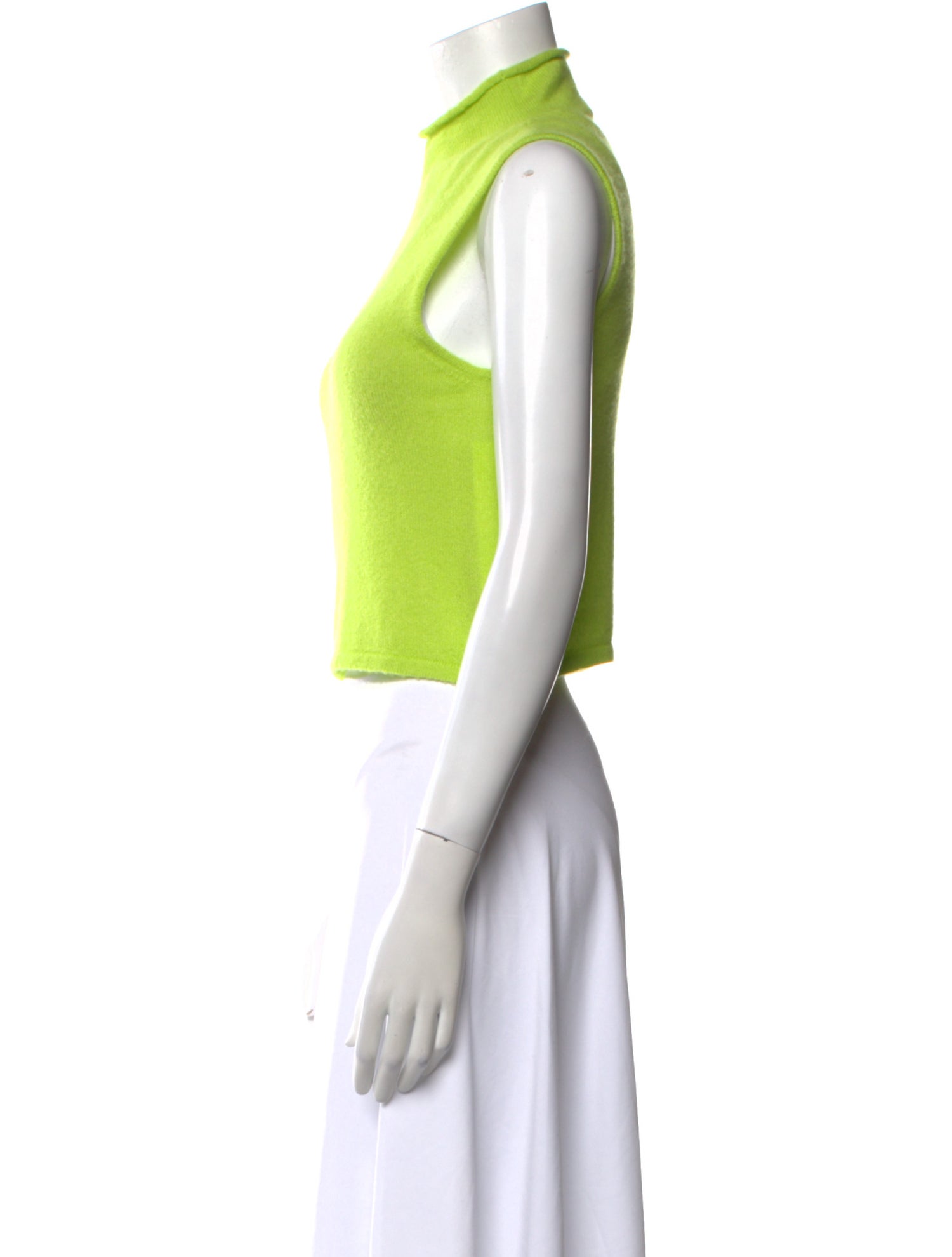 LAPOINTE Cashmere Turtleneck Crop Top