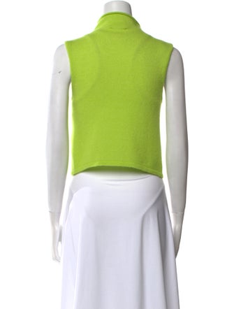 LAPOINTE Cashmere Turtleneck Crop Top