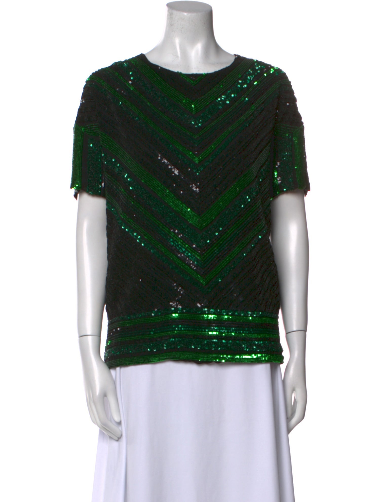 LAPOINTE Silk Striped T-Shirt