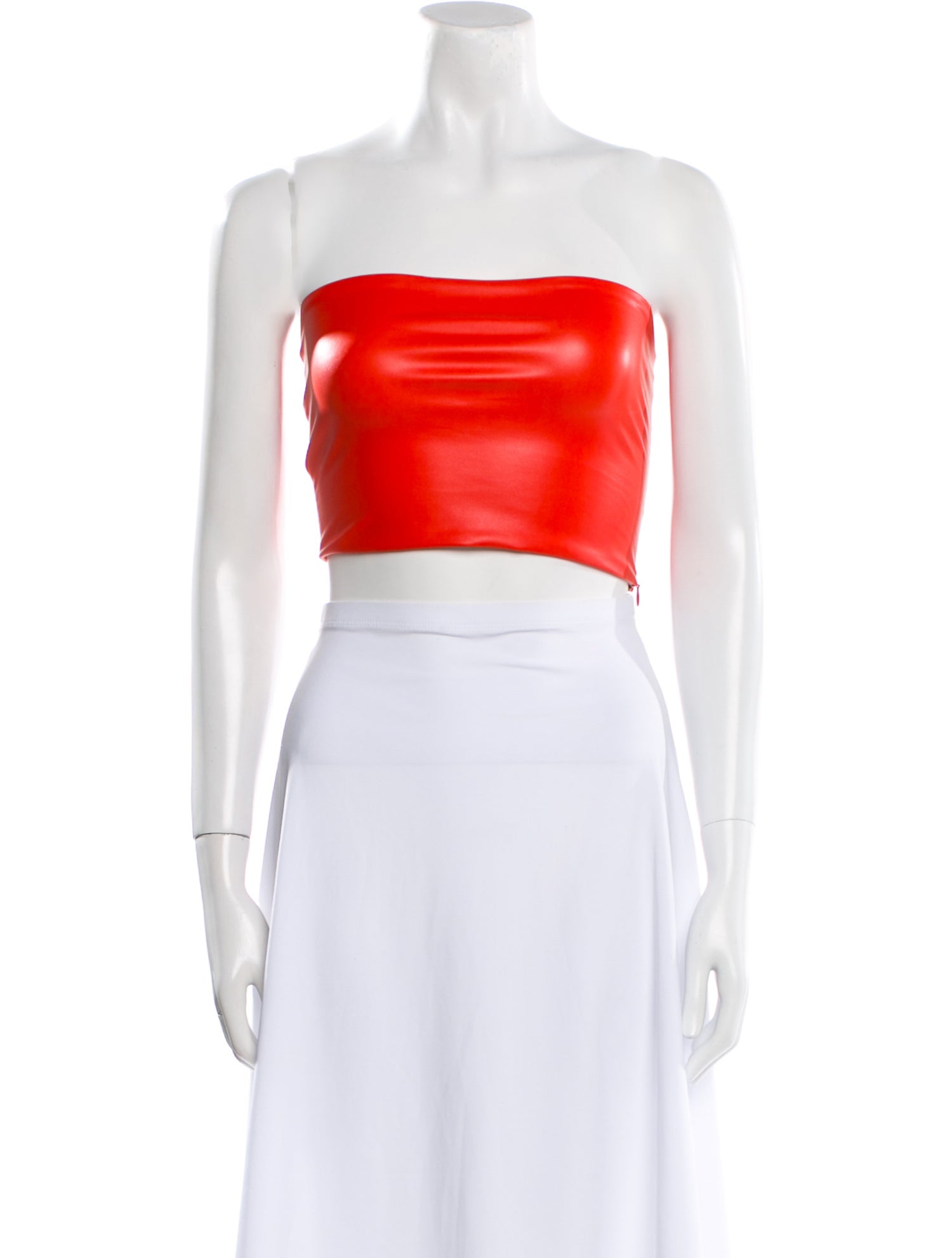 LAPOINTE Strapless Crop Top