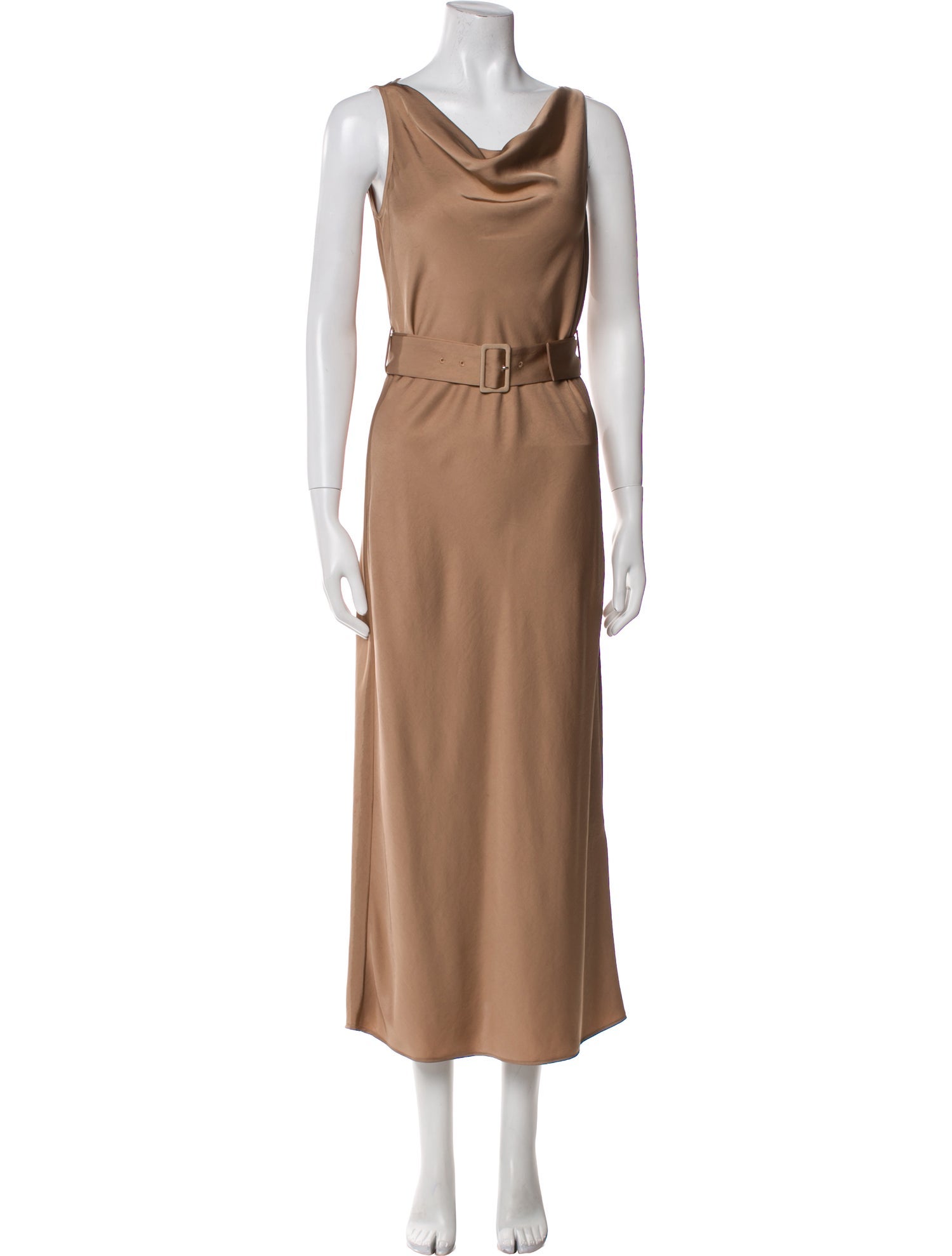 LAPOINTE Cowl Neck Midi Length Dress