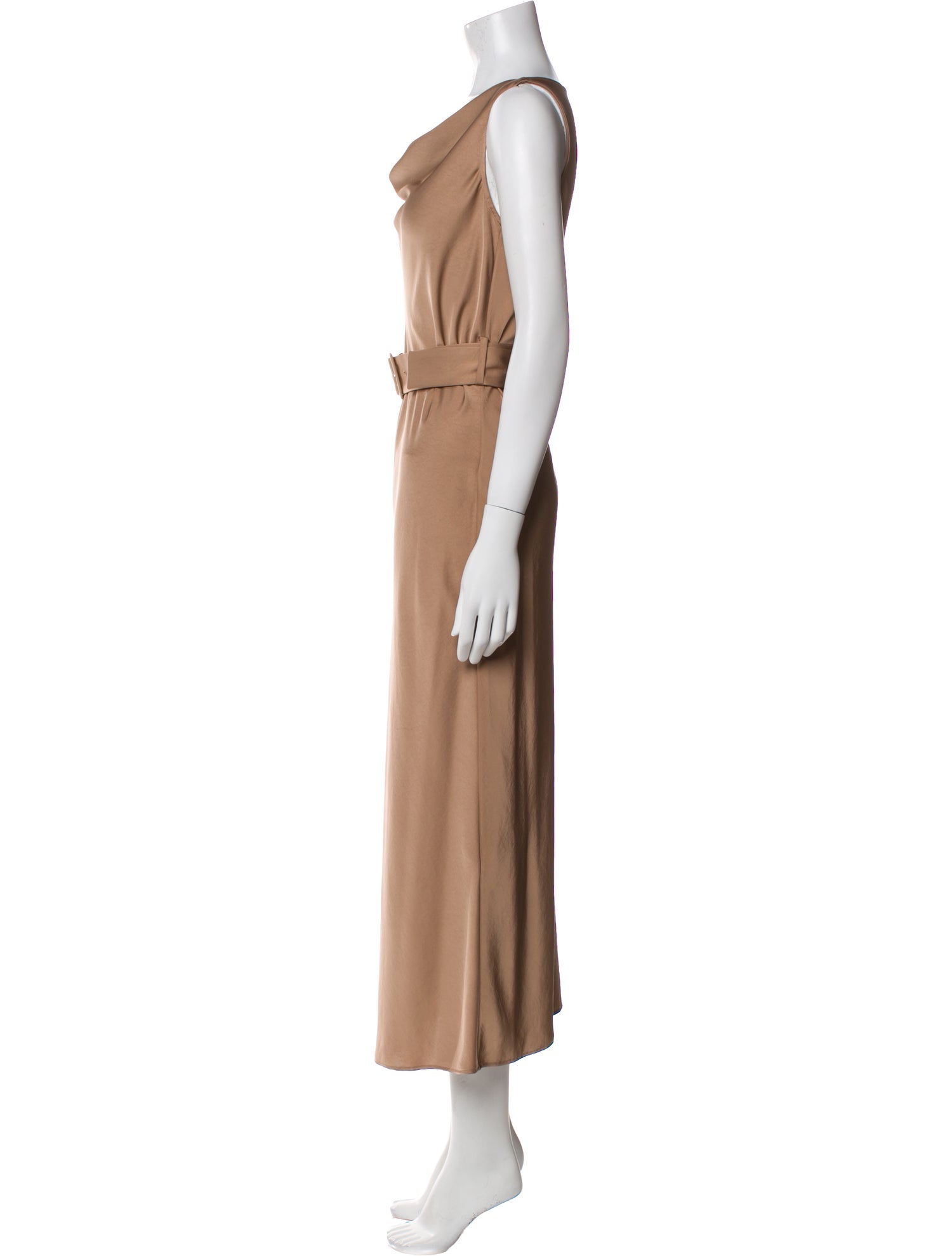LAPOINTE Cowl Neck Midi Length Dress