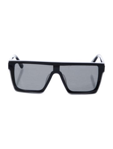 Pre-owned Lapointe Shield Tinted Sunglasses In Black