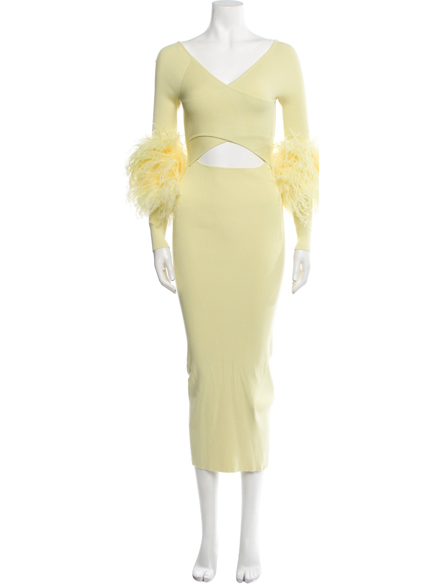 LAPOINTE V-Neck Long Dress