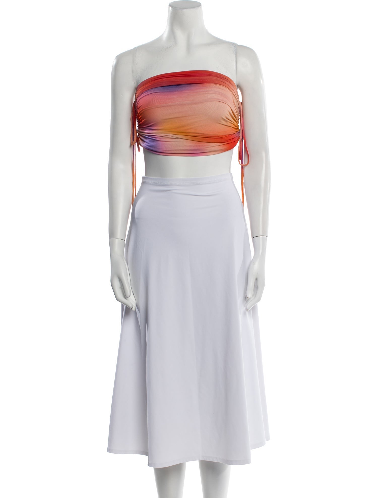 LAPOINTE Strapless Crop Top