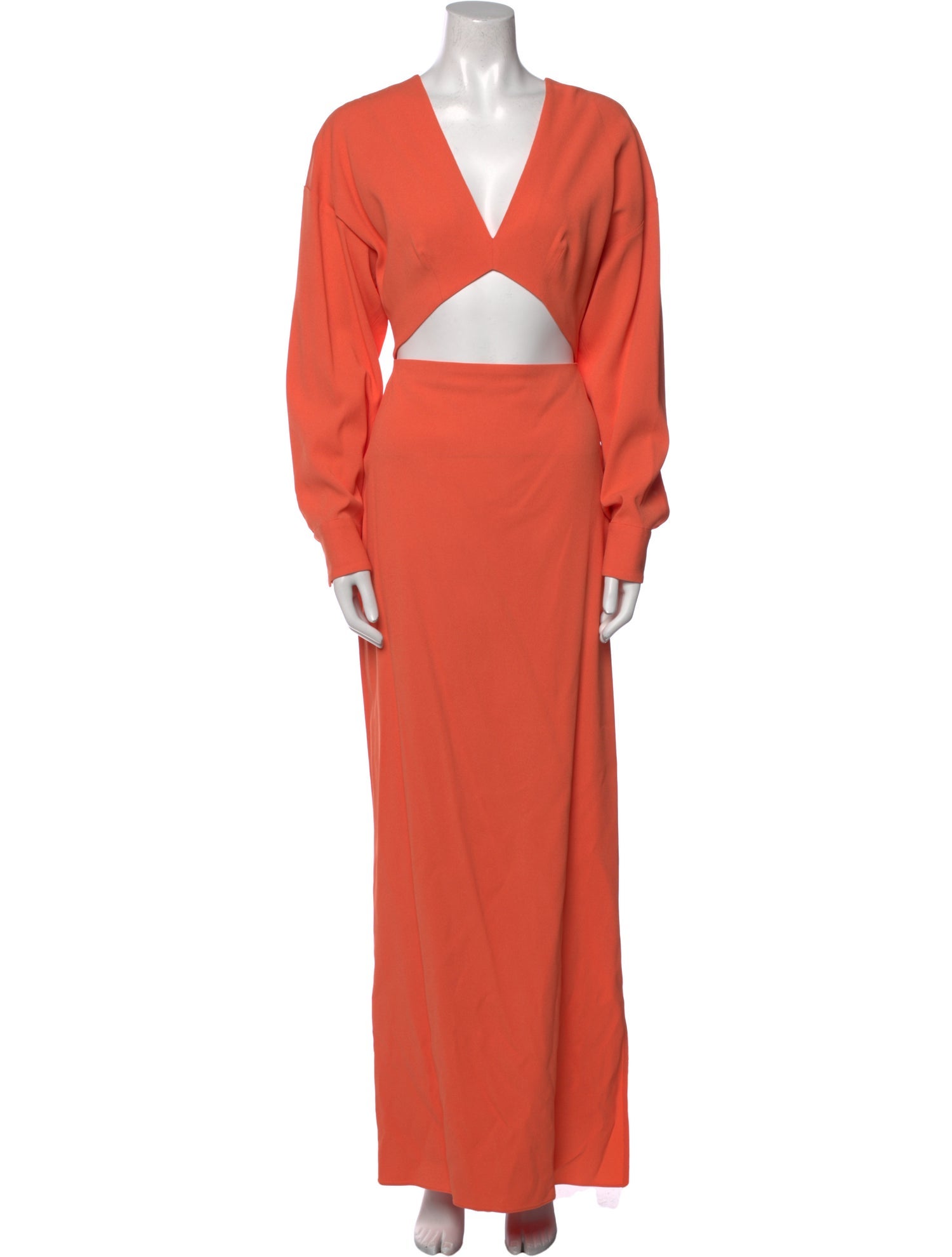 LAPOINTE V-Neck Long Dress