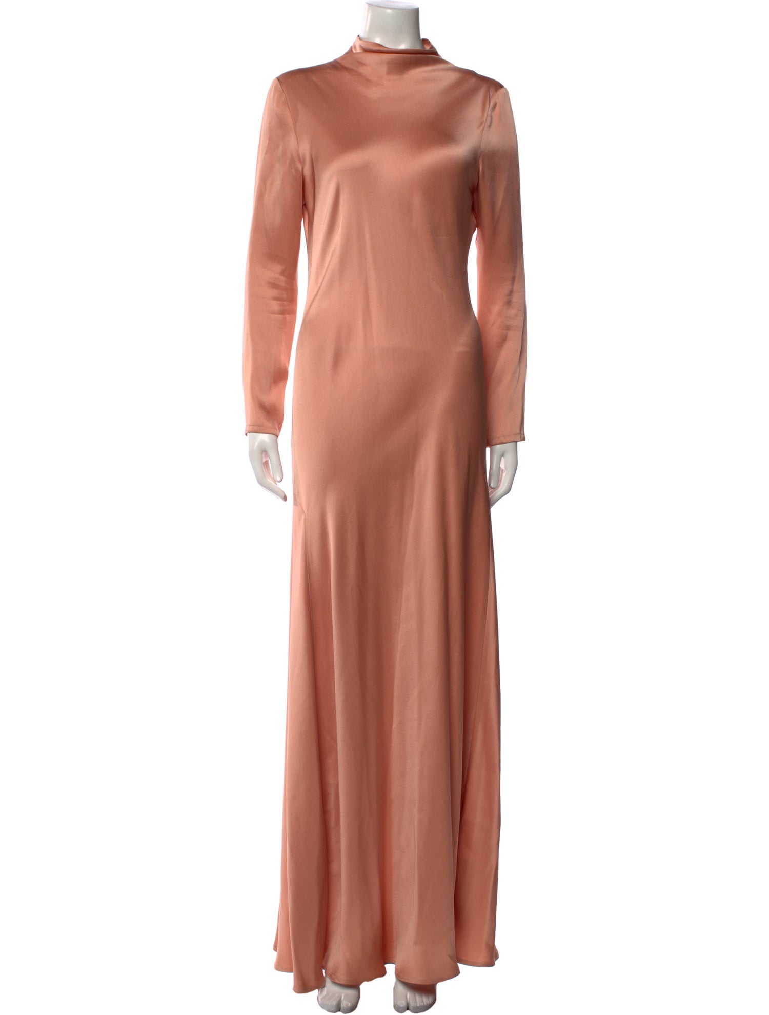 LAPOINTE Mock Neck Long Dress