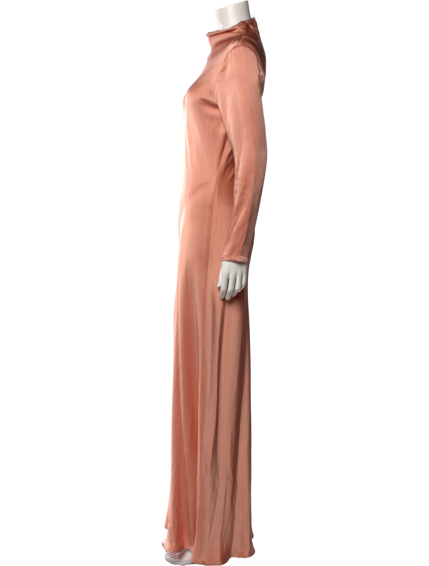 LAPOINTE Mock Neck Long Dress