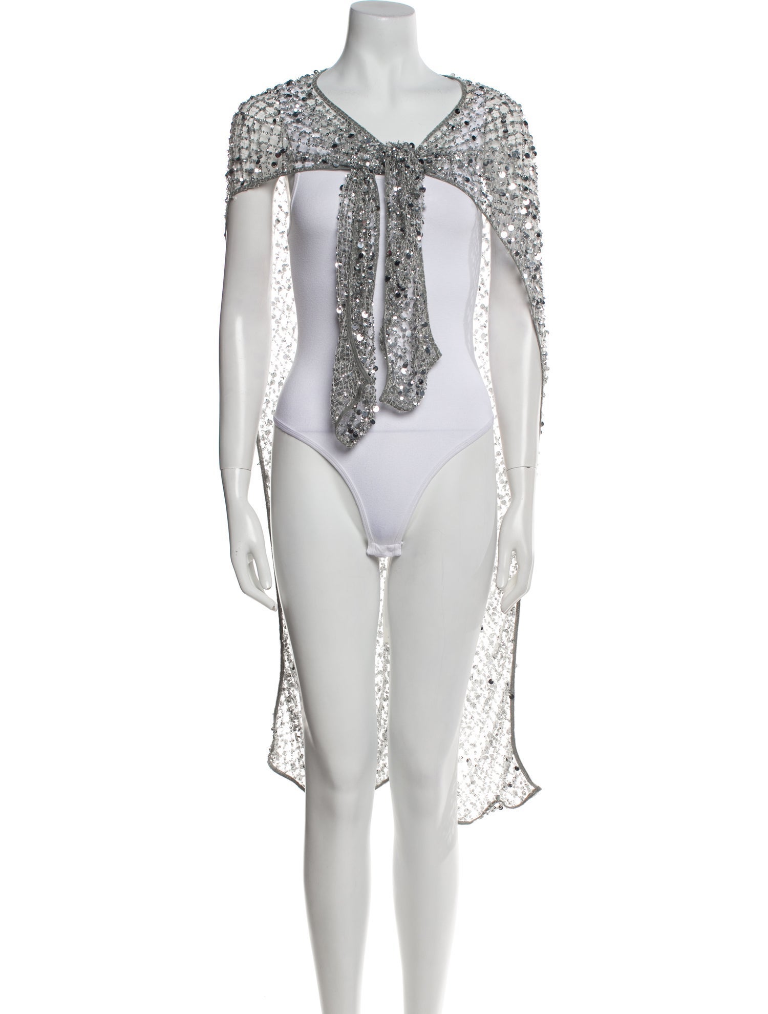 LAPOINTE Sequin Embellishments Cover-Up