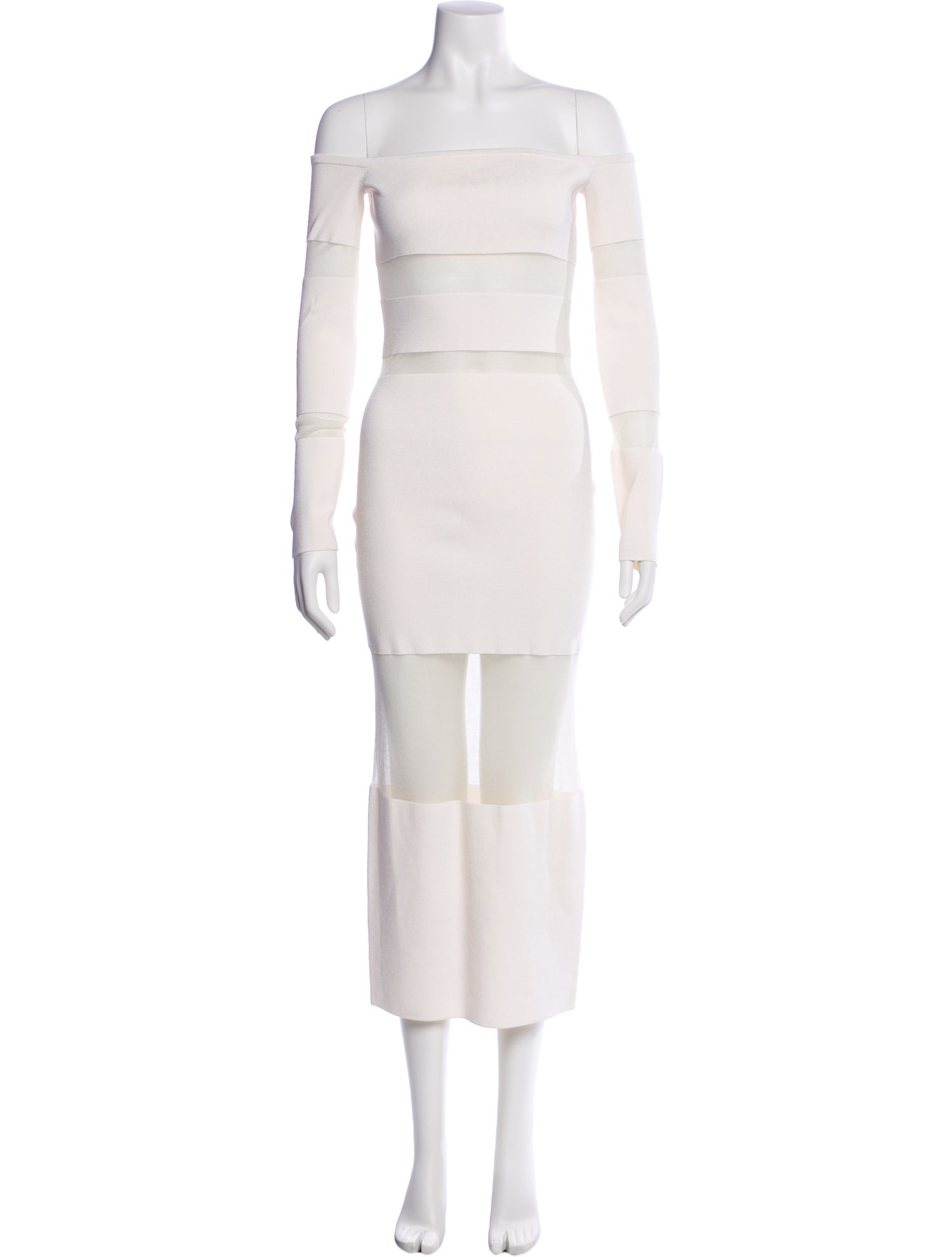 LAPOINTE Square Neckline Long Dress