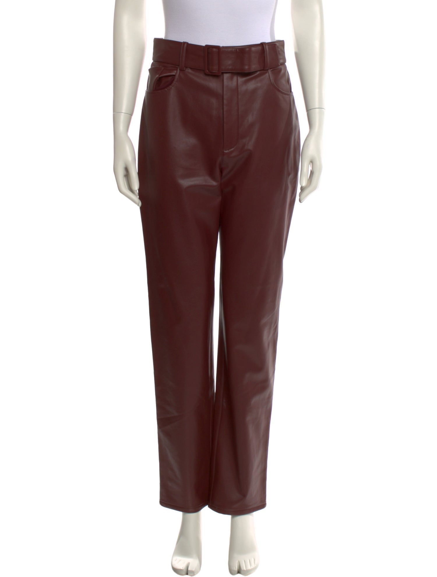 LAPOINTE Faux Leather Straight Leg Pants w/ Tags