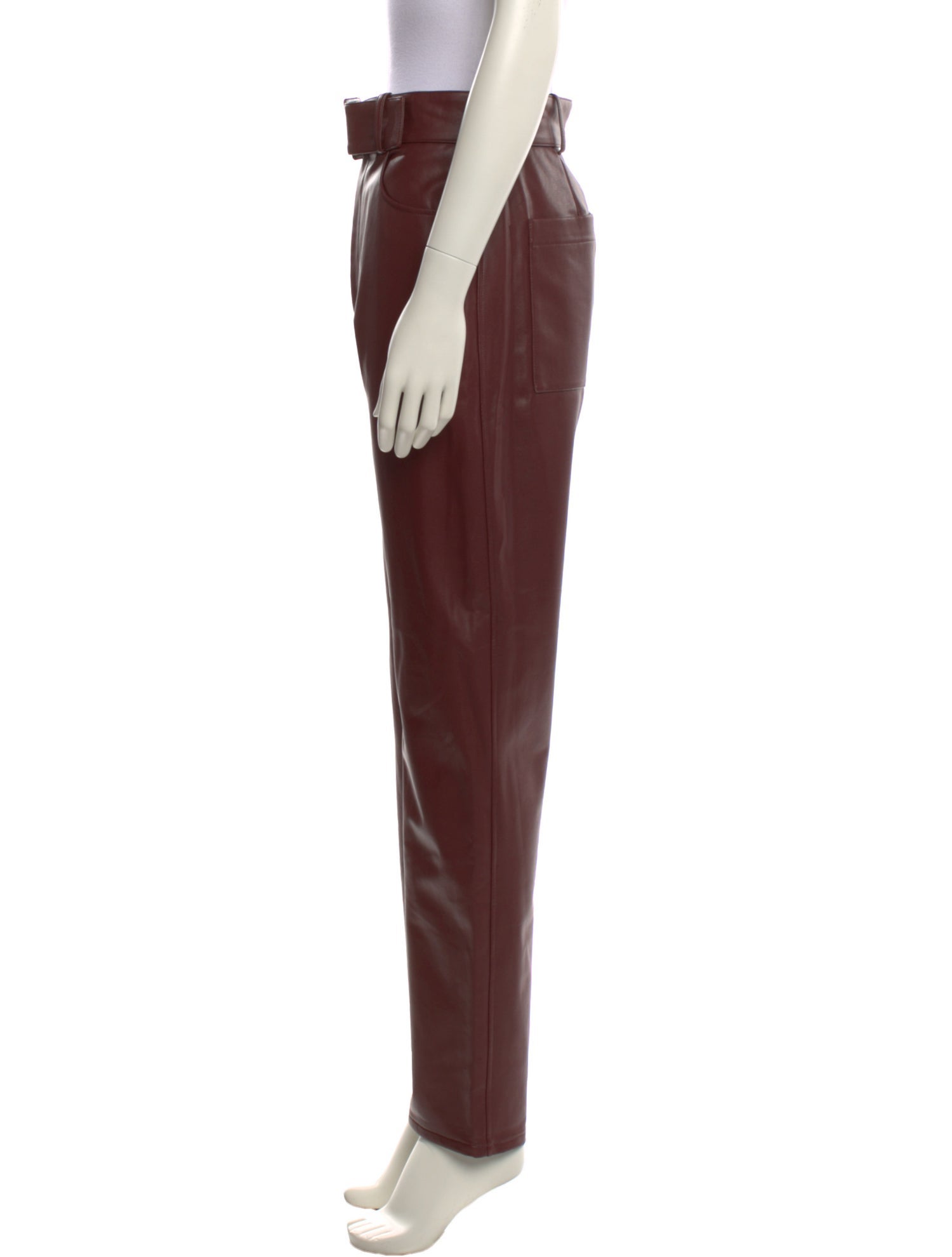 LAPOINTE Faux Leather Straight Leg Pants w/ Tags