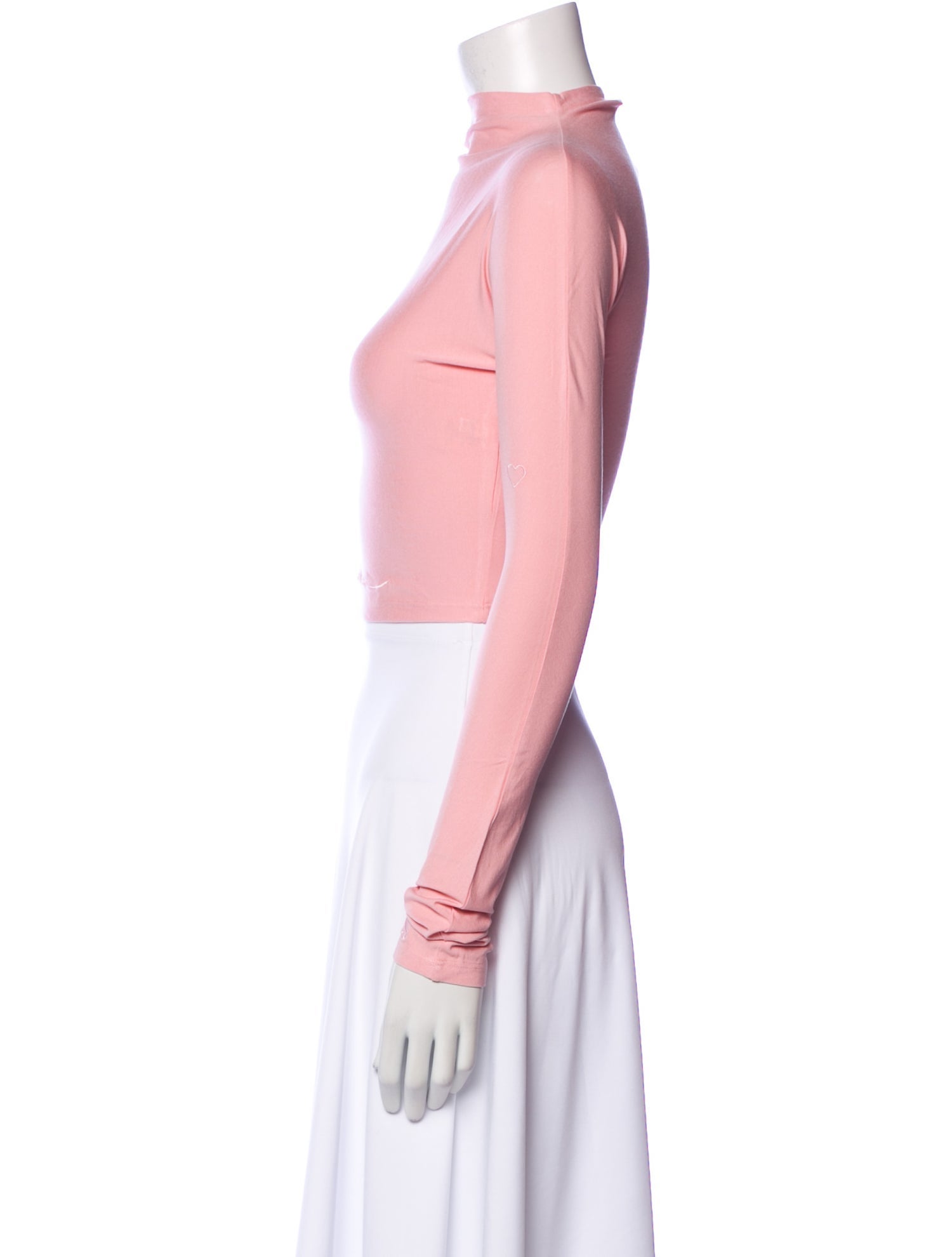 LAPOINTE Mock Neck Long Sleeve Crop Top w/ Tags