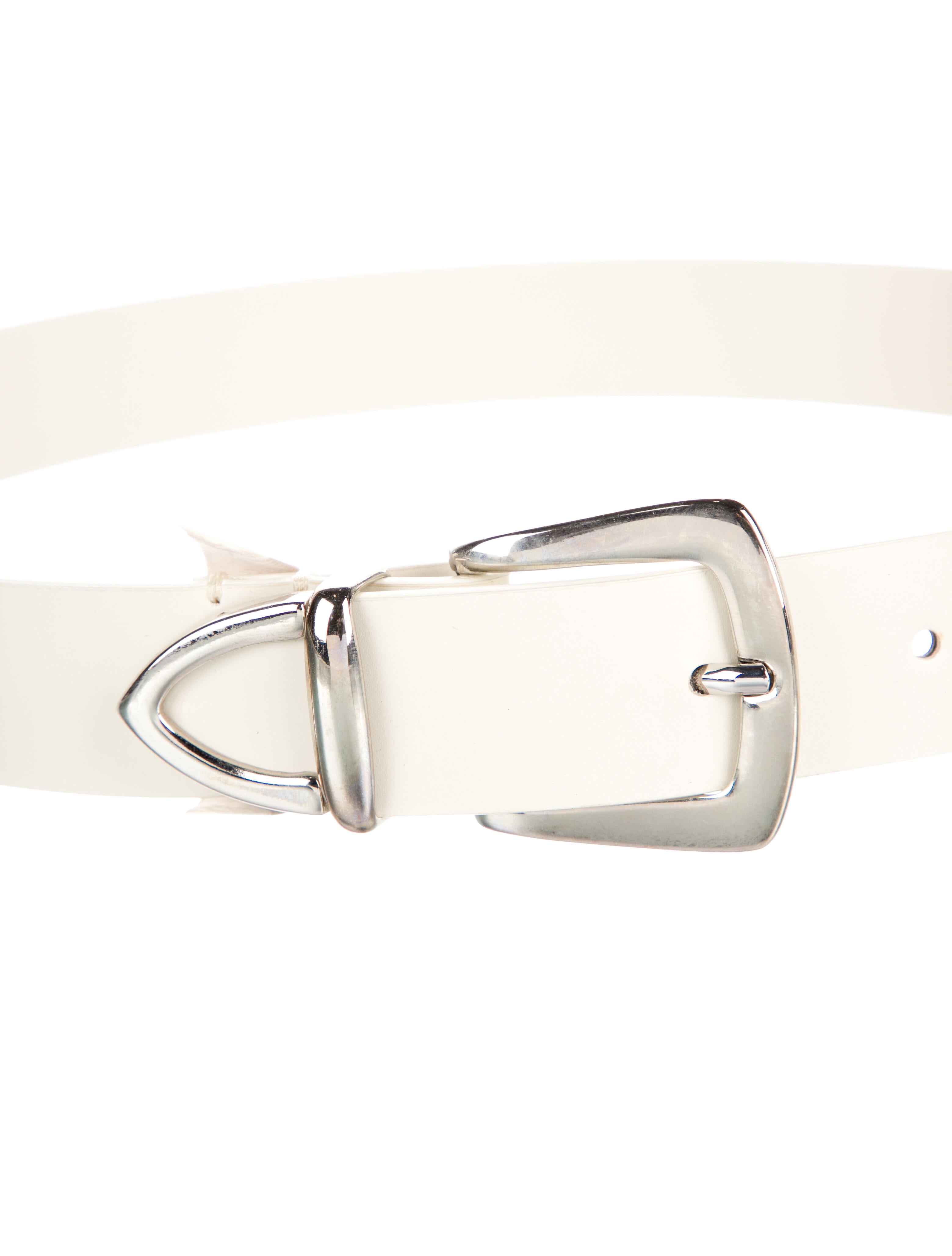LAPOINTE Skinny Leather Waist Belt