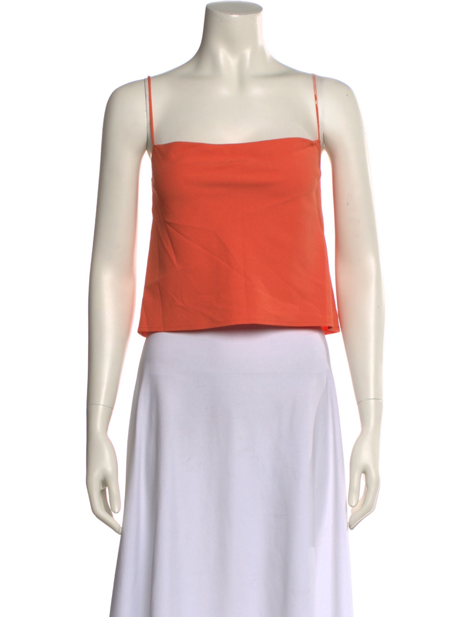 LAPOINTE Square Neckline Sleeveless Crop Top