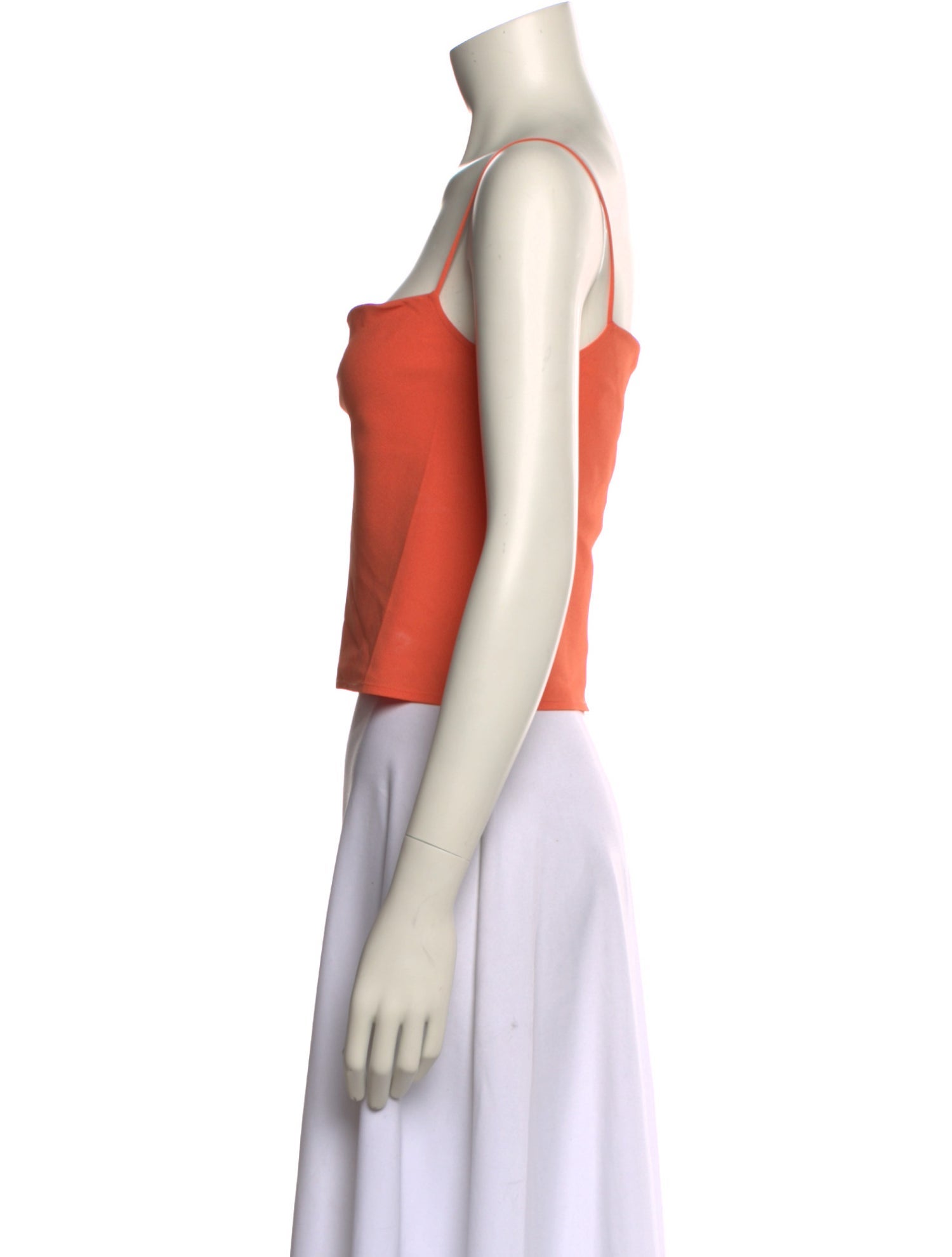 LAPOINTE Square Neckline Sleeveless Crop Top