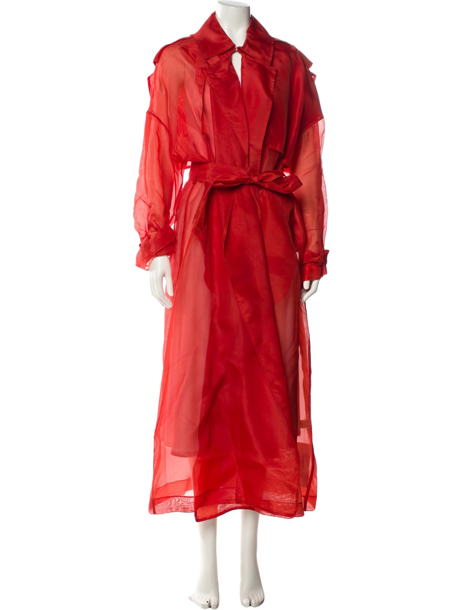 LAPOINTE Silk Trench Coat
