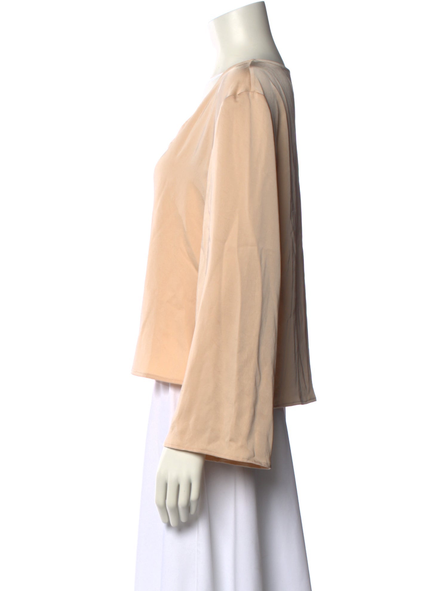 LAPOINTE V-Neck Long Sleeve Blouse