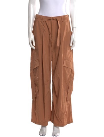 Pre-owned Lapointe Nylon Wide Leg Pants In Brown