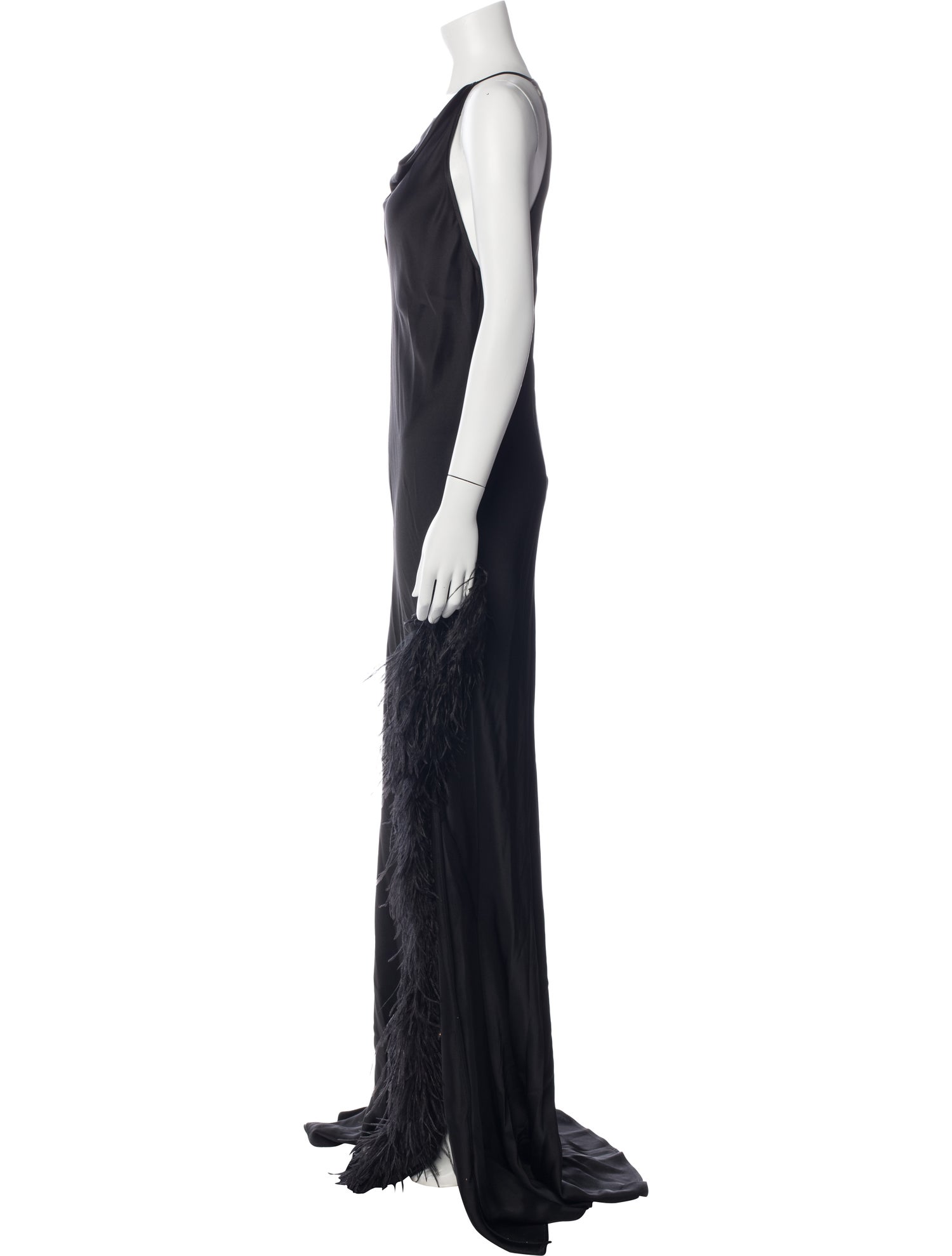 LAPOINTE Cowl Neck Long Dress