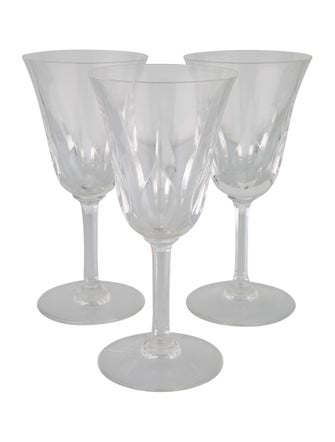Saint-Louis Set of 3 Crystal Cerdagne Water Goblets