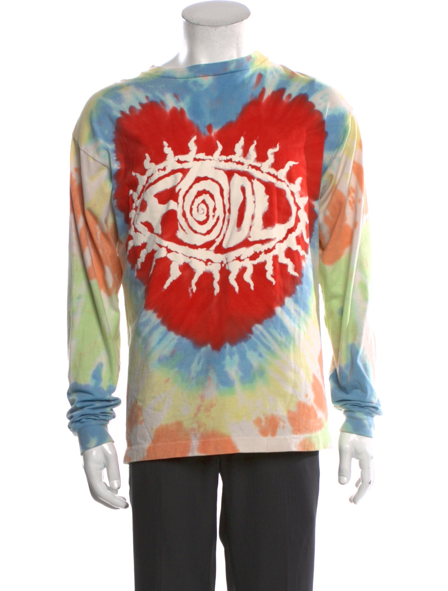 Saint Michael 'Fool' L/S Tie-Dye Print T-Shirt