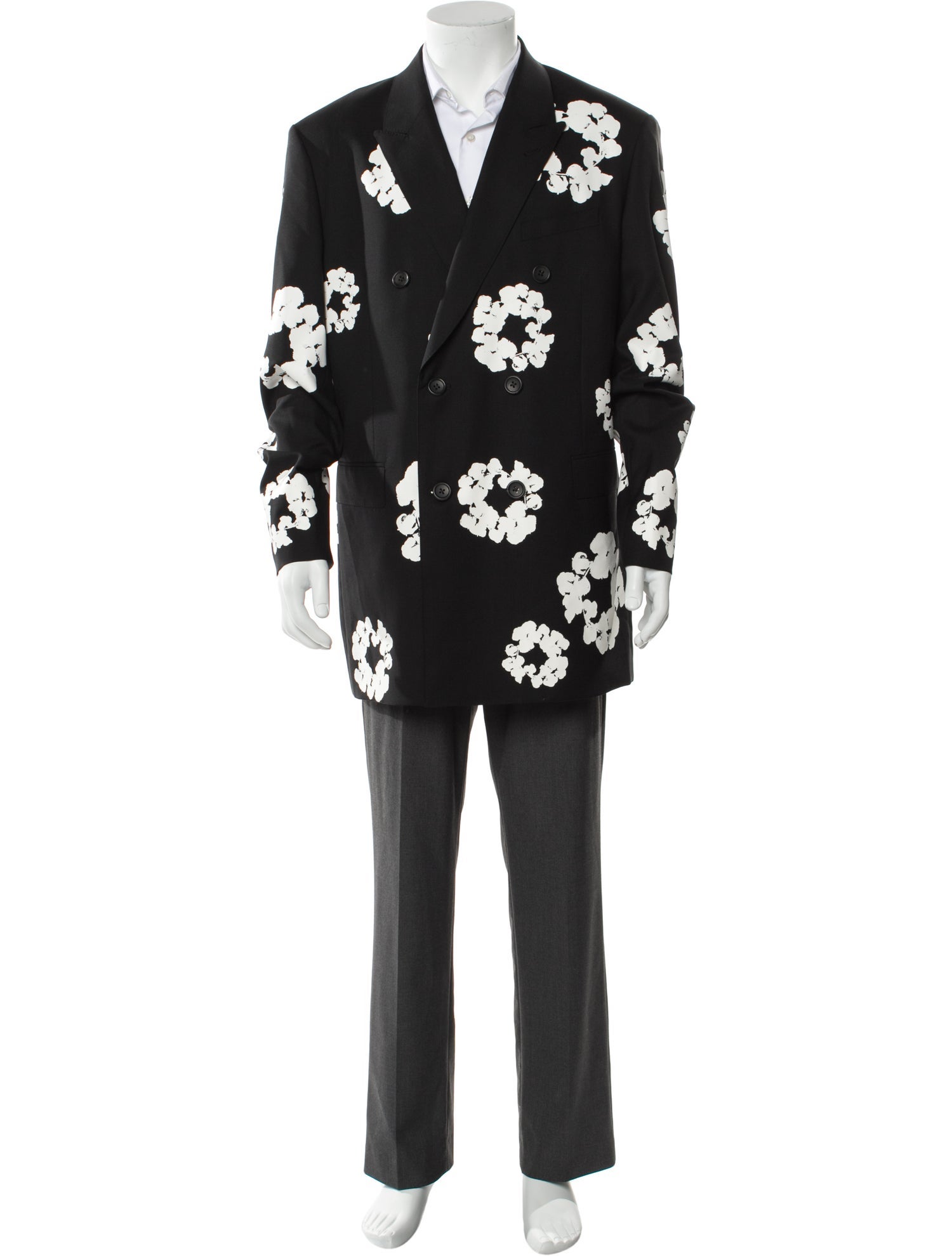 Saint Mxxxxxx x Denim Tears Wool Floral Print Blazer w/ Tags