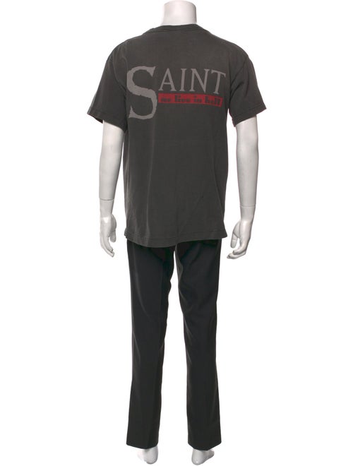 Saint Michael 'We Live in Hell' Graphic Print T-Shirt