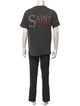 Saint Michael 'We Live in Hell' Graphic Print T-Shirt