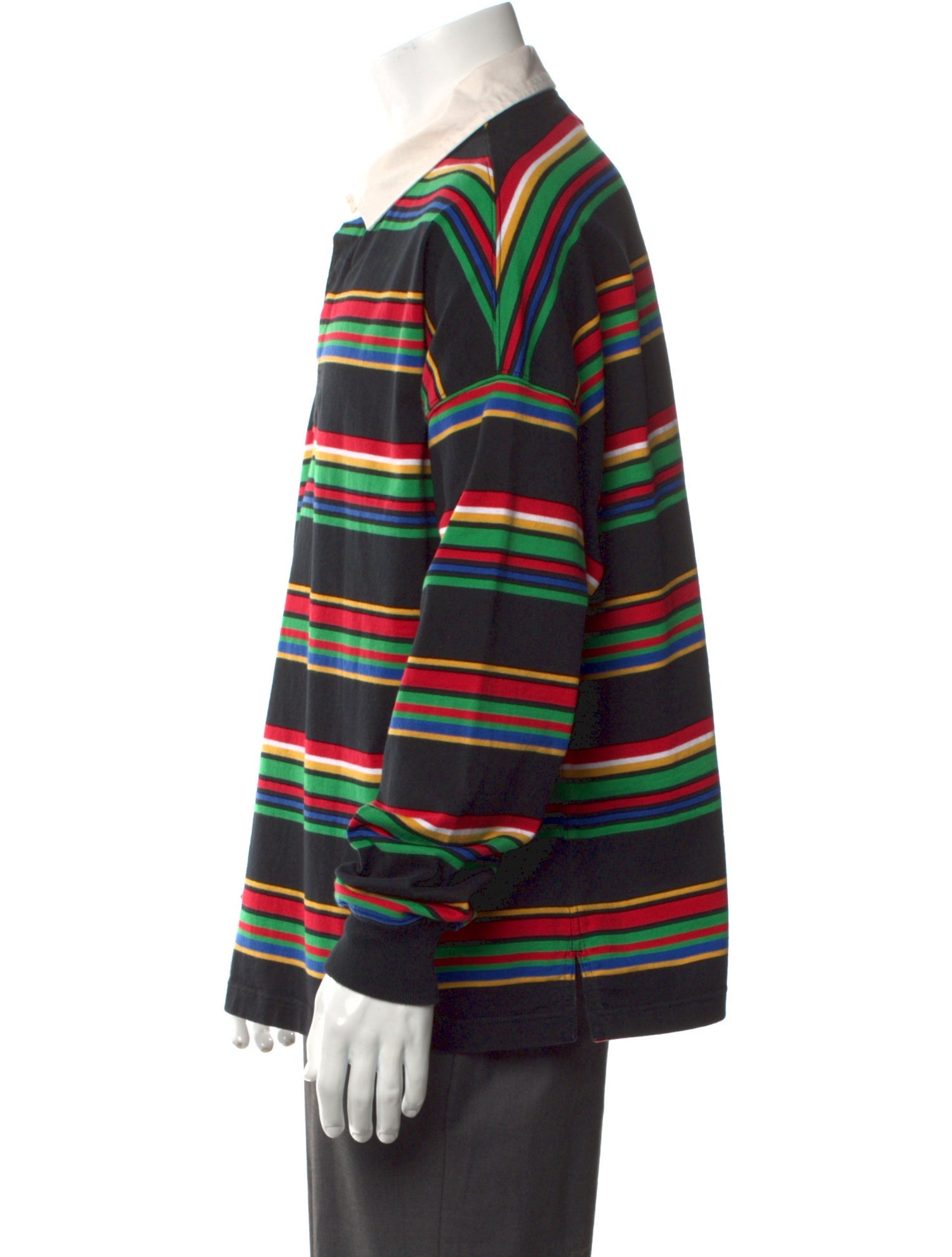 Saint MXXXXXX 2024 Striped Polo Shirt w/ Tags