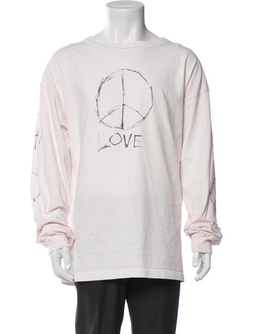 Saint Michael Graphic Print Crew Neck Henley