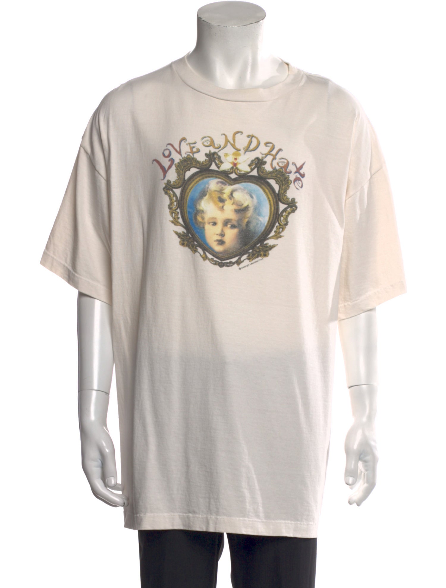 Saint Michael Graphic Print Crew Neck T-Shirt