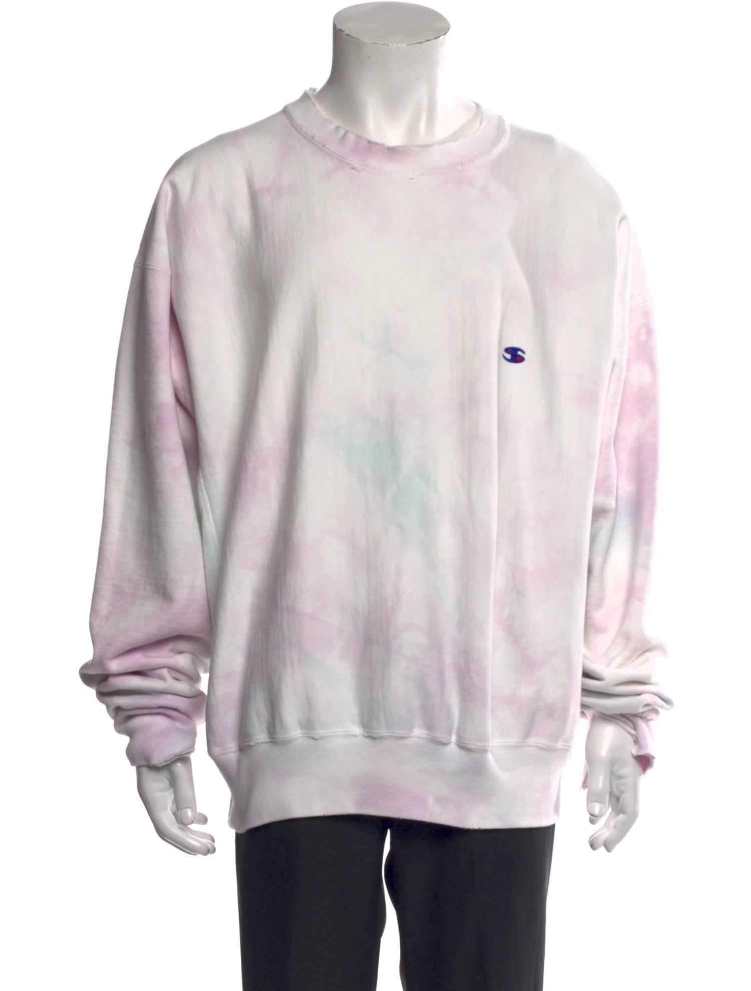Saint Michael One Point Tie-Dye Print Sweatshirt