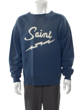 Saint MXXXXXX Graphic Print Crew Neck Sweatshirt