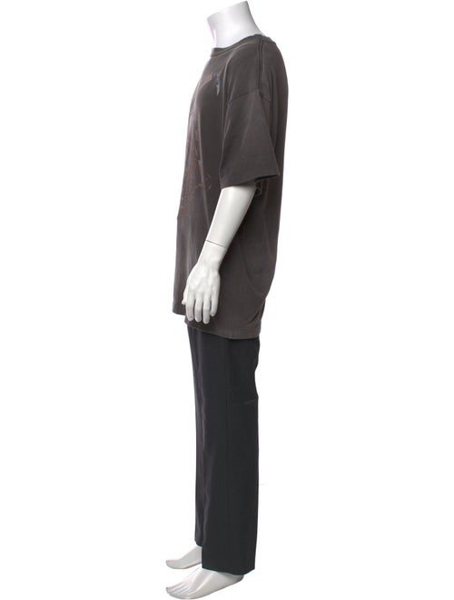 Saint Michael Nine Inch Nails Anchor Graphic Print T-Shirt