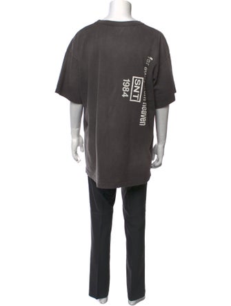 Saint Michael Nine Inch Nails Anchor Graphic Print T-Shirt