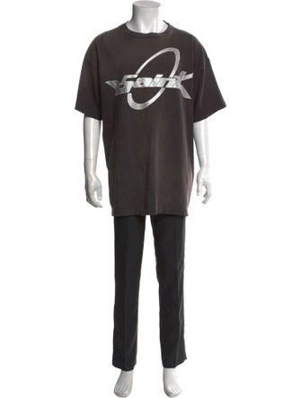 Saint Michael Graphic Print Crew Neck T-Shirt