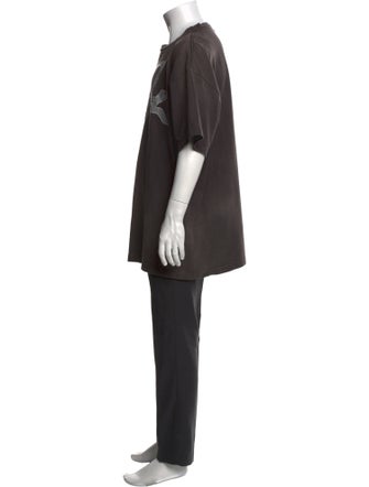 Saint Michael Graphic Print Crew Neck T-Shirt