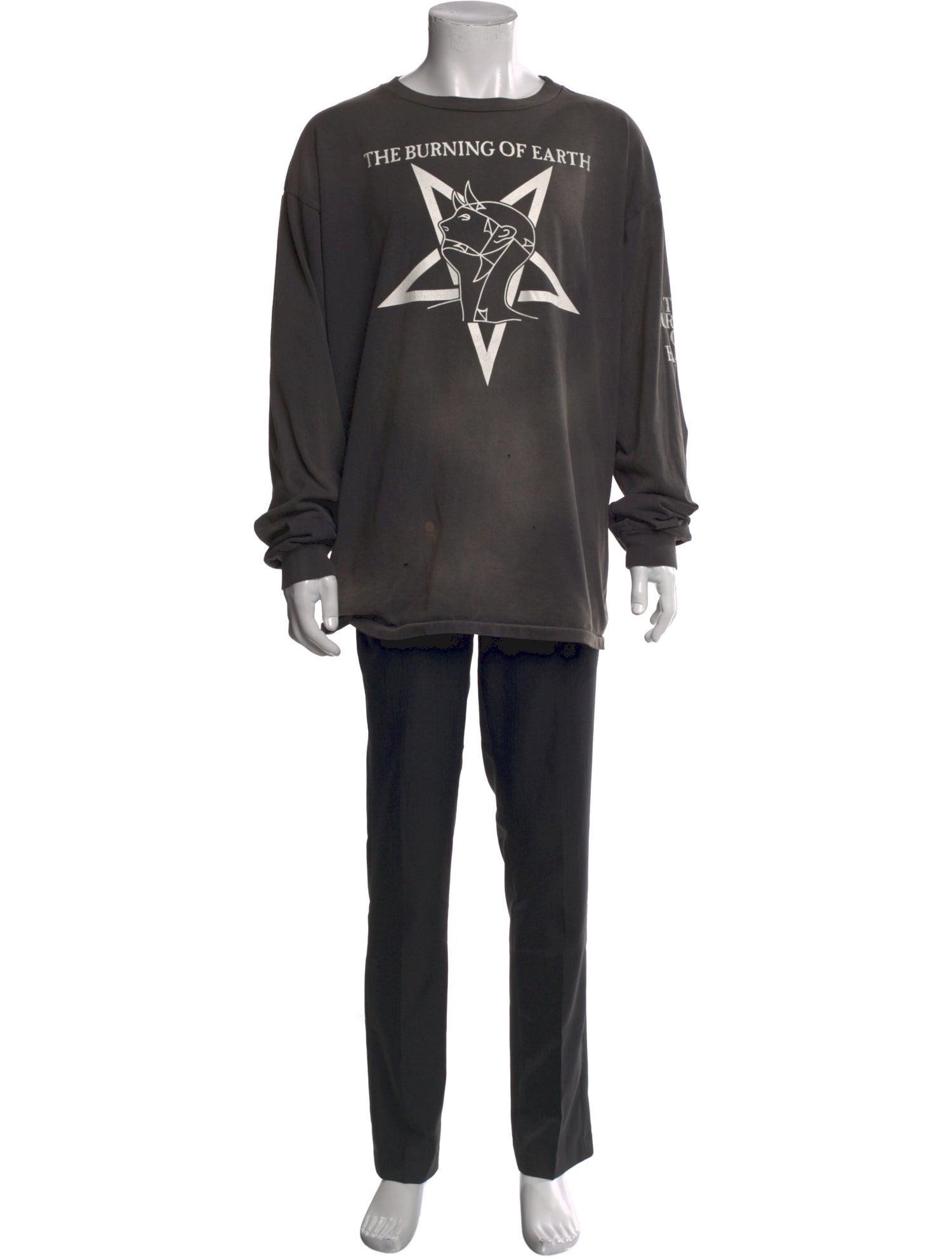 Saint Michael Graphic Print Crew Neck T-Shirt w/ Tags