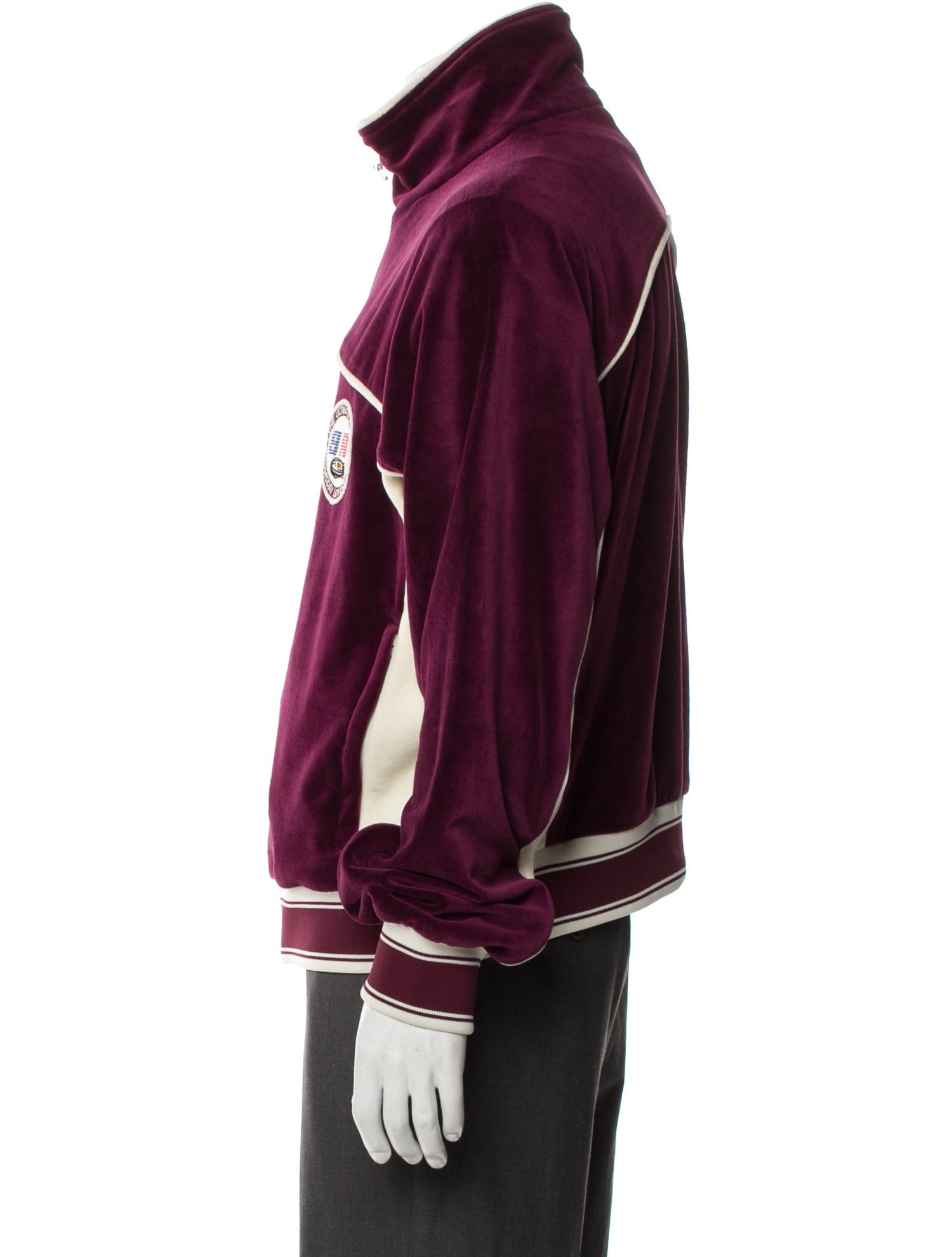 Saint Michael Velour Track Striped Jacket w/ Tags