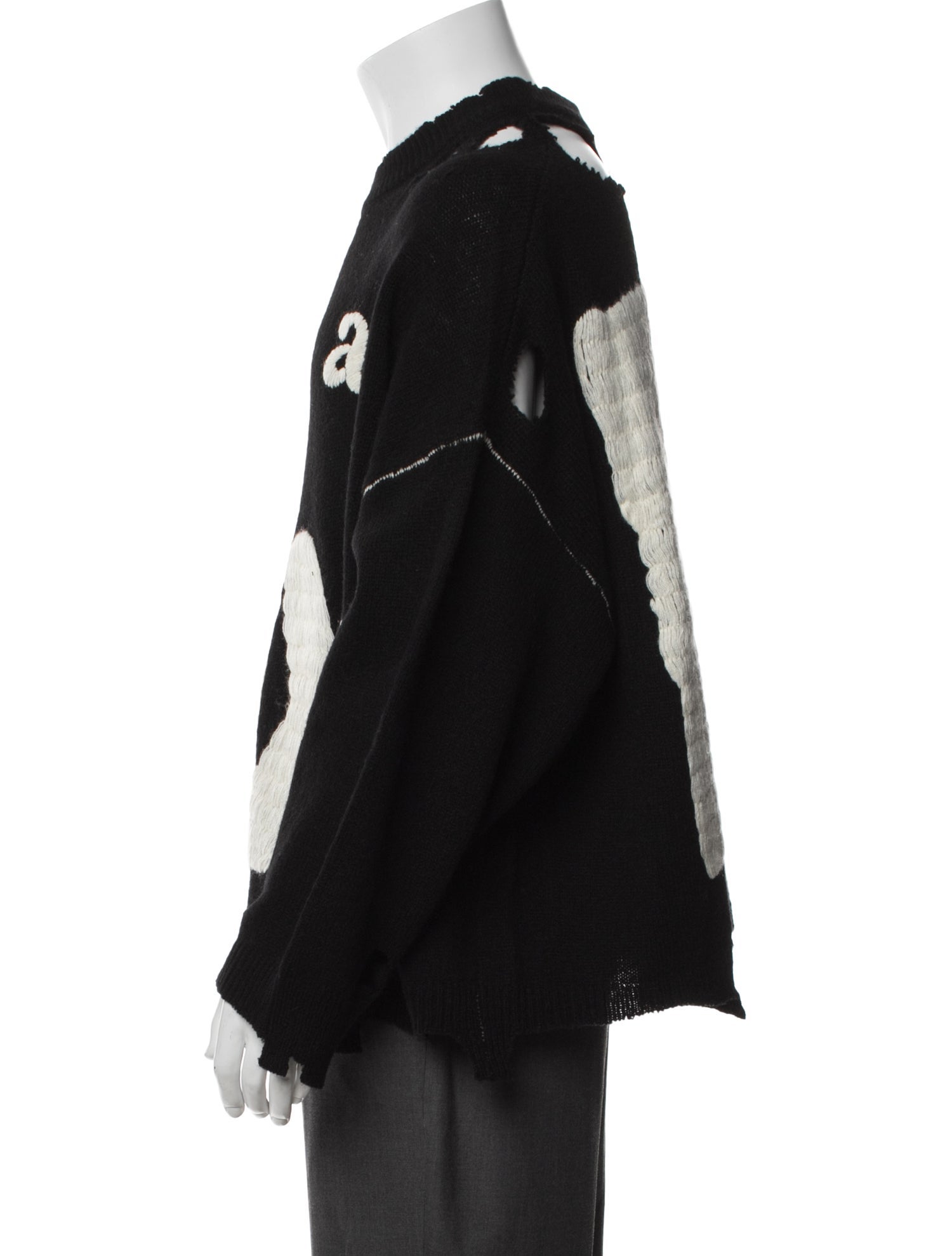 Saint Michael Wool Graphic Print Pullover w/ Tags