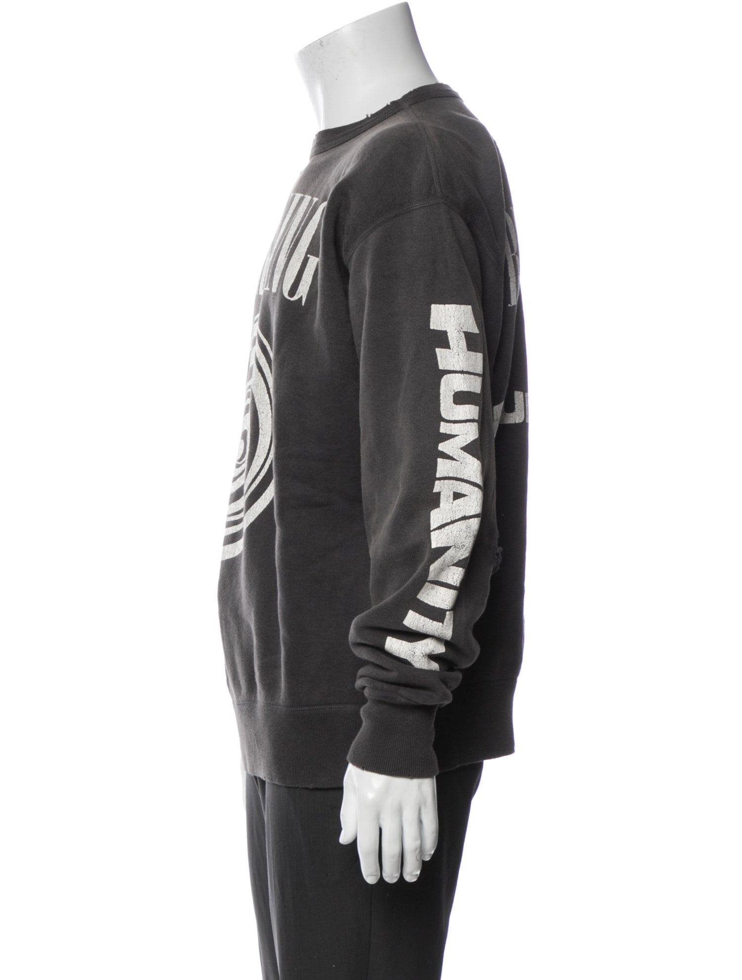 Saint Michael Graphic Print Crew Neck Sweatshirt