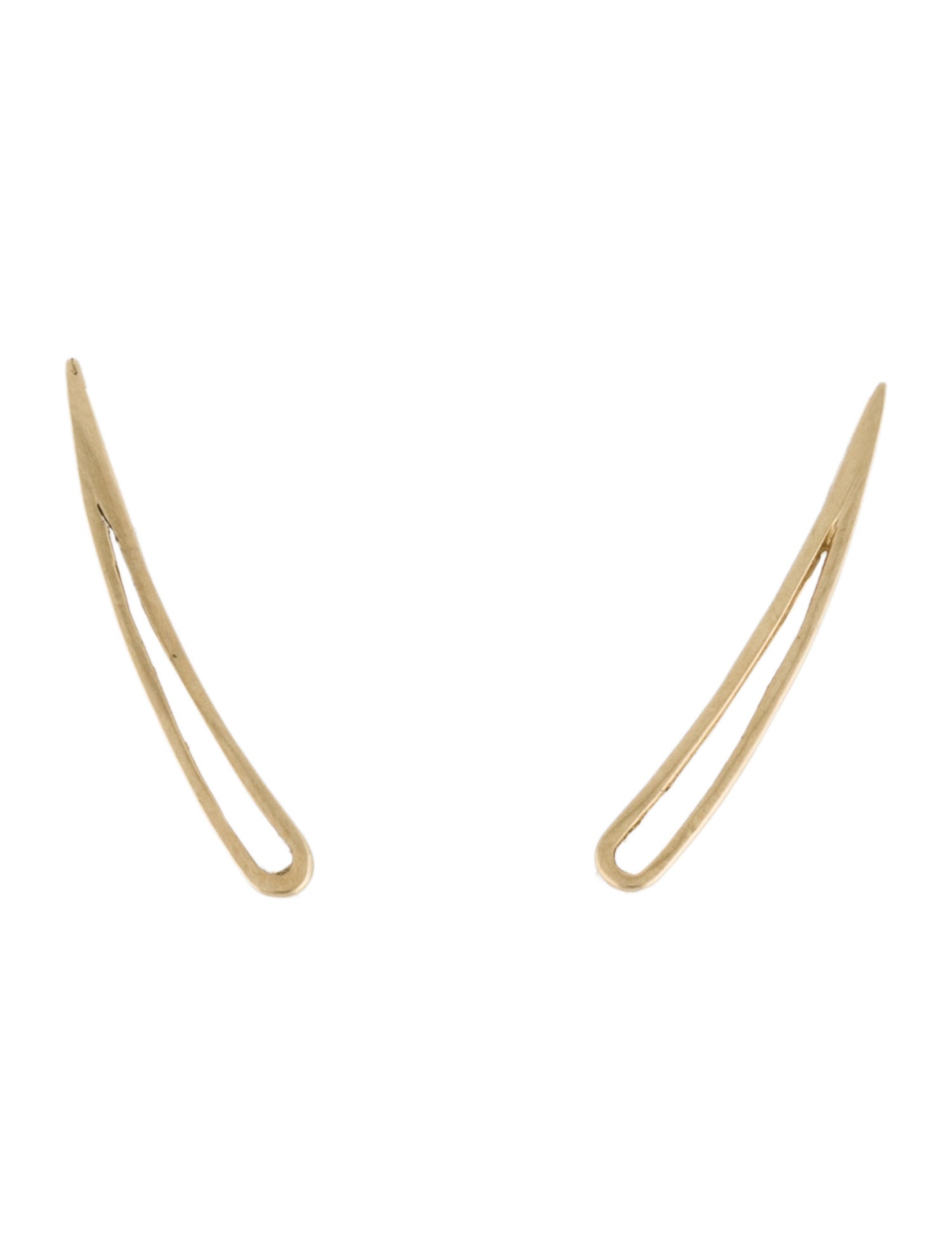 Smith & Mara 14K Cutout Skimmer Ear Climber Earrings